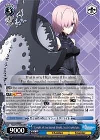 Knight of the Sacred Shield, Mash Kyrielight - Fate/Grand Order THE MOVIE Divine Realm of the Round Table: Camelot - Weiss Schwarz card