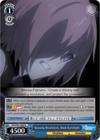 Rousing Resolution, Mash Kyrielight - Fate/Grand Order THE MOVIE Divine Realm of the Round Table: Camelot - Weiss Schwarz card