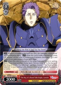 The Way of a Round Table Knight, Lancelot - Fate/Grand Order THE MOVIE Divine Realm of the Round Table: Camelot - Weiss Schwarz card