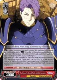 The Way of a Round Table Knight, Lancelot (SR) - Fate/Grand Order THE MOVIE Divine Realm of the Round Table: Camelot - Weiss Schwarz card