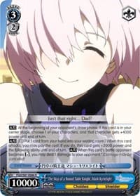 The Way of a Round Table Knight, Mash Kyrielight - Fate/Grand Order THE MOVIE Divine Realm of the Round Table: Camelot - Weiss Schwarz card