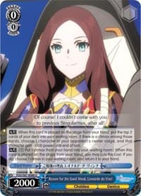 Reason for the Good Mood, Leonardo da Vinci - Fate/Grand Order THE MOVIE Divine Realm of the Round Table: Camelot - Weiss Schwarz card