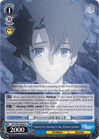 Journey for Somebody's Sake, Ritsuka Fujimaru - Fate/Grand Order THE MOVIE Divine Realm of the Round Table: Camelot - Weiss Schwarz card