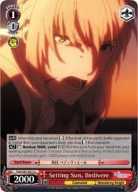 Setting Sun, Bedivere - Fate/Grand Order THE MOVIE Divine Realm of the Round Table: Camelot - Weiss Schwarz card