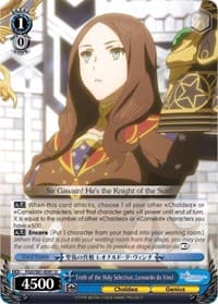 Truth of the Holy Selection, Leonardo da Vinci - Fate/Grand Order THE MOVIE Divine Realm of the Round Table: Camelot - Weiss Schwarz card