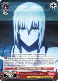 Reality of the Sacred Lance, Bedivere - Fate/Grand Order THE MOVIE Divine Realm of the Round Table: Camelot - Weiss Schwarz card
