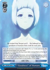 "Goodness" of Humans - Fate/Grand Order THE MOVIE Divine Realm of the Round Table: Camelot - Weiss Schwarz card