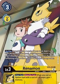 Renamon (Alternate Art) - Digital Hazard - Digimon Card Game card
