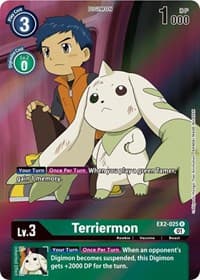 Terriermon (Alternate Art) - Digital Hazard - Digimon Card Game card
