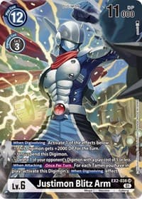 Justimon Blitz Arm (Alternate Art) - Digital Hazard - Digimon Card Game card