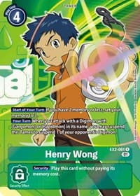 Henry Wong (Alternate Art) - Digital Hazard - Digimon Card Game card