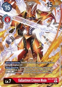 Gallantmon Crimson Mode (Alternate Art) - Digital Hazard - Digimon Card Game card