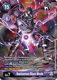 Beelzemon Blast Mode (Alternate Art) - Digital Hazard - Digimon Card Game card
