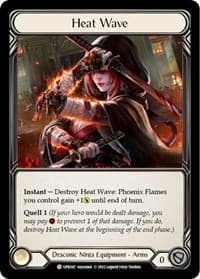Heat Wave - Uprising - Flesh and Blood TCG card