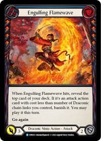 Engulfing Flamewave (Blue) - Uprising - Flesh and Blood TCG card