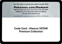 Code Card - Kleavor VSTAR Premium Collection - Miscellaneous Cards & Products - Pokemon card