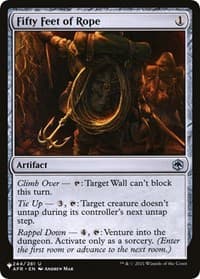 Fifty Feet of Rope - The List Reprints - Magic: The Gathering card
