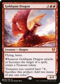 Goldspan Dragon - The List Reprints - Magic: The Gathering card