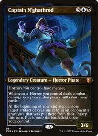 Captain N'ghathrod (Display Commander) - Thick Stock - Commander Legends: Battle for Baldur's Gate - Magic: The Gathering card