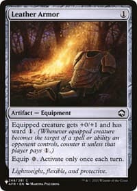 Leather Armor - The List Reprints - Magic: The Gathering card