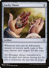 Lucky Clover - The List Reprints - Magic: The Gathering card