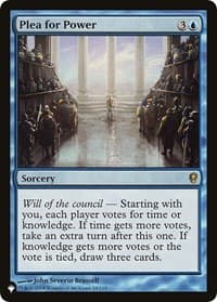 Plea for Power - The List Reprints - Magic: The Gathering card