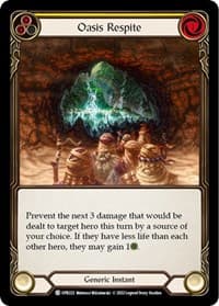 Oasis Respite (Yellow) - Uprising - Flesh and Blood TCG card