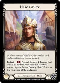 Helio's Mitre - Uprising - Flesh and Blood TCG card