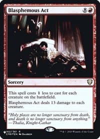 Blasphemous Act (CMR) - The List Reprints - Magic: The Gathering card