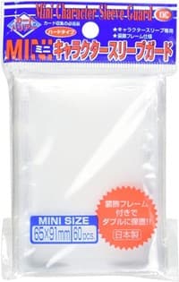 KMC Mini Sized - Character Guard Oversized Sleeves - Clear (60-Pack) - KMC Card Sleeves - Card Sleeves card