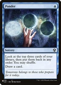 Ponder (C21) - The List Reprints - Magic: The Gathering card
