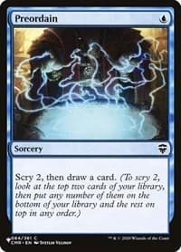 Preordain (CMR) - The List Reprints - Magic: The Gathering card