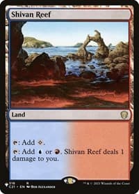 Shivan Reef - The List Reprints - Magic: The Gathering card