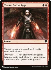 Temur Battle Rage (CMR) - The List Reprints - Magic: The Gathering card