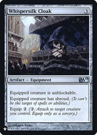 Whispersilk Cloak (M11) - The List Reprints - Magic: The Gathering card