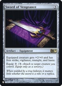 Sword of Vengeance - The List Reprints - Magic: The Gathering card