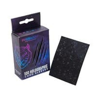 Holographic Sleeves - Black / Starfield (100-Pack) - Prismatic Defender Card Sleeves - Card Sleeves card
