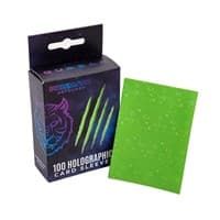 Holographic Sleeves - Light Green / Starfield (100-Pack) - Prismatic Defender Card Sleeves - Card Sleeves card