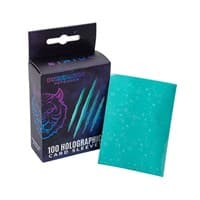 Holographic Sleeves - Turquoise / Starfield (100-Pack) - Prismatic Defender Card Sleeves - Card Sleeves card