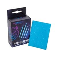 Holographic Sleeves - Light Blue / Starfield (100-Pack) - Prismatic Defender Card Sleeves - Card Sleeves card