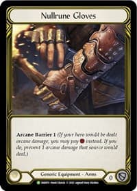 Nullrune Gloves (Golden) - FAB070 - Flesh and Blood: Promo Cards - Flesh and Blood TCG card