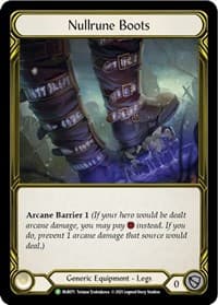 Nullrune Boots (Golden) - FAB071 - Flesh and Blood: Promo Cards - Flesh and Blood TCG card