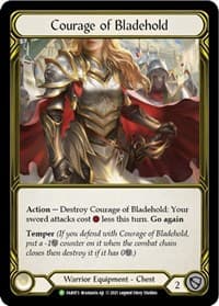 Courage of Bladehold (Golden) - FAB073 - Flesh and Blood: Promo Cards - Flesh and Blood TCG card