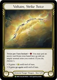 Voltaire, Strike Twice (Golden) - FAB075 - Flesh and Blood: Promo Cards - Flesh and Blood TCG card