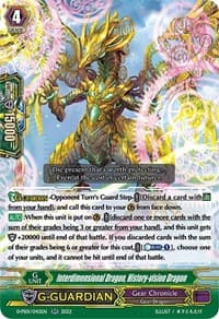Interdimensional Dragon, History-vision Dragon - D-PS01: P Clan Collection 2022 - Cardfight Vanguard card