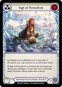 Sigil of Permafrost (Yellow) - Uprising - Flesh and Blood TCG card