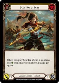 Scar for a Scar (Yellow) - Uprising - Flesh and Blood TCG card