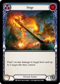Singe (Blue) - Uprising - Flesh and Blood TCG card