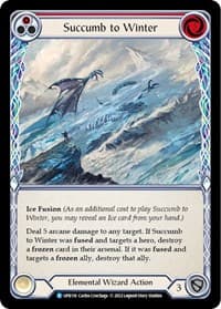 Succumb to Winter (Red) - Uprising - Flesh and Blood TCG card