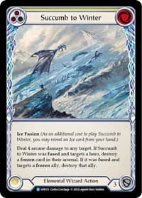 Succumb to Winter (Yellow) - Uprising - Flesh and Blood TCG card